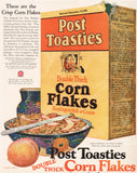 Vintage magazine ad POST TOASTIES CORN FLAKES Postum 1925 Battle Creek Fletcher