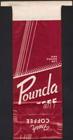 Vintage bag POUNDA COFFEE Janney Fredericksburg Virginia 1lb size unused n-mint