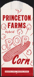 Vintage bag PRINCETON FARMS Pop Corn Princeton Indiana small size unused n-mint