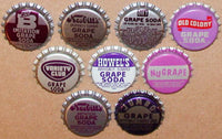 Vintage soda pop bottle caps PURPLE COLORS Lot of 23 different new old stock