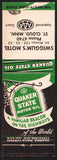 Vintage matchbook cover QUAKER STATE MOTOR OIL sign Swiggums St Cloud Minnesota