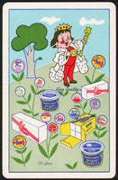 Vintage playing card QUALITY DAIRY king and products pictured St Louis Missouri