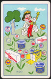 Vintage playing card QUALITY DAIRY king and products pictured St Louis Missouri