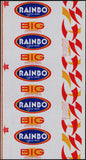 Vintage bread wrapper RAINBO BIG Dallas and Ft Worth Texas unused new old stock