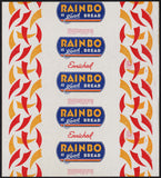 Vintage bread wrapper RAINBO dated 1949 St Joseph Missouri unused new old stock