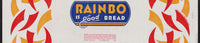 Vintage bread wrapper RAINBO dated 1949 St Joseph Missouri unused new old stock