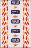Vintage bread wrapper RAINBO is Good Bread dated 1955 Rex Baking Tulsa Oklahoma