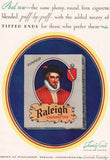 Vintage magazine ad RALEIGH CIGARETTES from 1929 pack pictured Brown Williamson