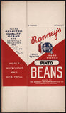 Vintage box SANTA FE BRAND Pinto Beans indian Ranney Davis Arkansas City Kansas