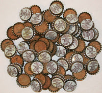 Soda pop bottle caps Lot of 100 RANCH CLUB CHOCOLATE cork lined new old stock