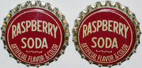 Soda pop bottle caps Lot of 25 RASPBERRY SODA cork lined unused new old stock