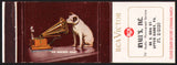 Vintage matchbook cover RCA VICTOR His Masters Voice dog pictured Ryalls Upper Darby PA