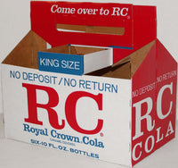 Vintage soda pop bottle carton RC KING SIZE NDNR unused new old stock n-mint