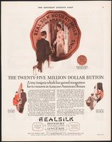 Vintage magazine ad REALSILK HOSIERY LINGERIE from 1926 with Fred Mizen artwork