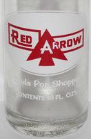 Vintage soda pop bottle RED ARROW Soda Pop Shoppe 10oz Detroit Michigan n-mint