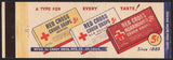 Vintage matchbook cover RED CROSS COUGH DROPS full length Candy Bros St Louis MO