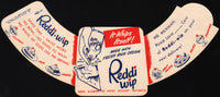 Vintage milk bottle collars REDDI WIP and EGG NOG with pictures unused n-mint