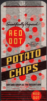 Vintage bag RED DOT POTATO CHIPS Madison Wisconsin unused new old stock n-mint