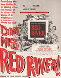 Vintage magazine ad RED RIVER movie from 1949 John Wayne and Montgomery Clift