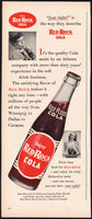 Vintage magazine ad RED ROCK COLA from 1947 Atlanta with soda bottle pictured