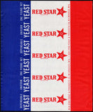 Vintage wrapper RED STAR YEAST Milwaukee Wisconsin unused new old stock n-mint