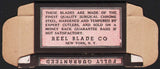 Vintage box REEL BLADES Double Edge razor blades New York knight pictured n-mint