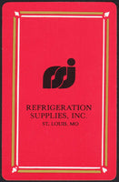 Vintage playing card REFRIGERATION SUPPLIES INC RSI from St Louis Missouri