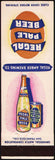 Vintage matchbook cover REGAL PALE BEER bottle and can Amber Brewing California