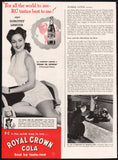 Vintage magazine ad RENEGADES movie 1946 Evelyn Keyes Royal Crown Cola Lamour