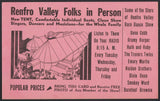 Vintage mailing card RENFRO VALLEY FOLKS Radio Stars pink Kentucky unused n-mint+