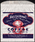 Vintage bag RESTAURANT COFFEE 1940 Paterson Coffee Roasters New Jersey unused