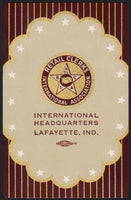 Vintage playing card RETAIL CLERKS INTERNATIONAL ASSOCIATION Lafayette Indiana