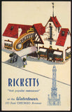 Vintage postcard RICKETTS restaurant at the Watertower Chicago Illinois linen