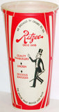 Vintage paper cup RITZEE DRIVE INNS man in top hat pictured new old stock n-mint