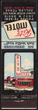 Vintage matchbook cover RITZ MOTEL with the old motel pictured Dallas Texas