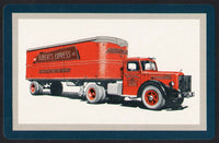 Vintage playing card ROBERTS EXPRESS picturing truck Manchester New Hampshire