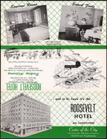 Vintage brochure ROOSEVELT HOTEL St Louis Missouri with map unused n-mint+ condition