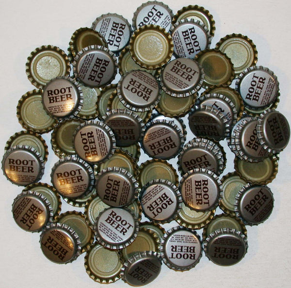 Soda pop bottle caps Lot of 100 ROOT BEER plastic lined unused new old stock