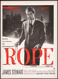 Vintage magazine ad ROPE movie from 1948 Alfred Hitchcock with James Stewart