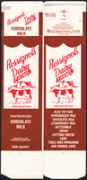 Vintage box ROSSIGNOLS DAIRY FARMS Chocolate milk carton Waterville Maine n-mint