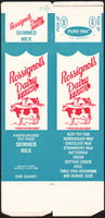 Vintage box ROSSIGNOLS DAIRY FARMS Skimmed milk carton Waterville Maine unused