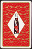 Vintage playing card ROYAL CROWN COLA diamond logo bottle and crowns pictured