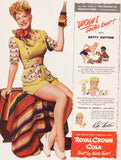 Vintage magazine ad ROYAL CROWN COLA 1943 Betty Hutton Miracle at Morgans Creek