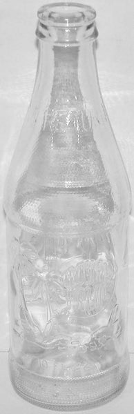 Vintage soda pop bottle ROYAL PALM embossed 10oz NDNR No Deposit No Return n-mint