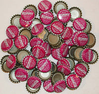 Soda pop bottle caps Lot of 100 GET CHUMMY WITH RUMMY plastic lined unused