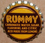 Vintage soda pop bottle caps RUMMY Collection of 2 different new old stock condition