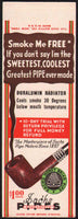 Vintage matchbook cover SACHS PIPES Honey Briar pipe pictured salesman sample