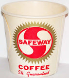 Vintage paper cup SAFEWAY COFFEE Its Guaranteed unused new old stock n-mint+