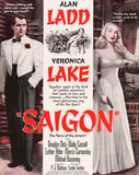 Vintage magazine ad SAIGON movie from 1948 starring Alan Ladd and Veronica Lake