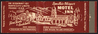 Vintage matchbook cover MOTEL INN Hwy 101 full length Sam Luis Obispo California